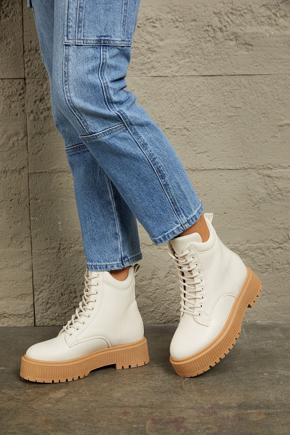 East Lion Corp Platform Combat Boots-Jewearrings