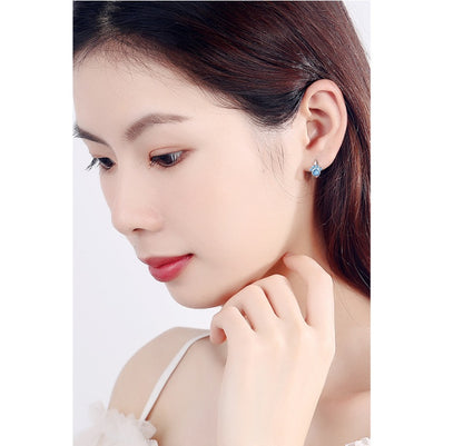 Cute Bear Claw Ear Clip Simple Zircon Earrings-Jewearrings