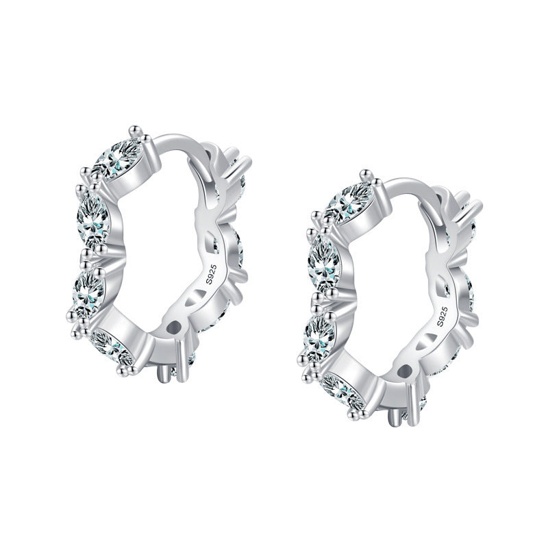 S925 Sterling Silver Irregular Design Earrings-Jewearrings