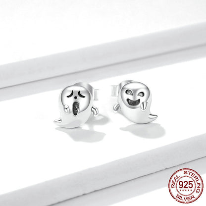 Women's Fashion Sterling Silver Imp Ghost Earrings-Jewearrings