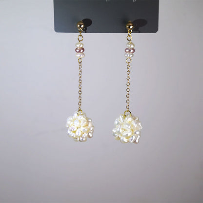 Women's Fashion Simple Handmade Earrings Pearl Earrings-Jewearrings