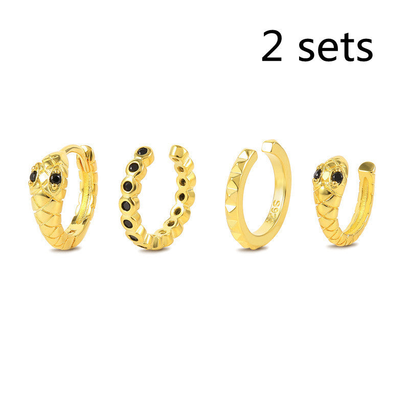 Earrings Ear Clips Bone Clip Set 4-piece Combination-Jewearrings