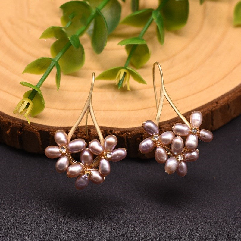 Natural freshwater pearl earrings-Jewearrings