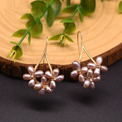 Natural freshwater pearl earrings-Jewearrings