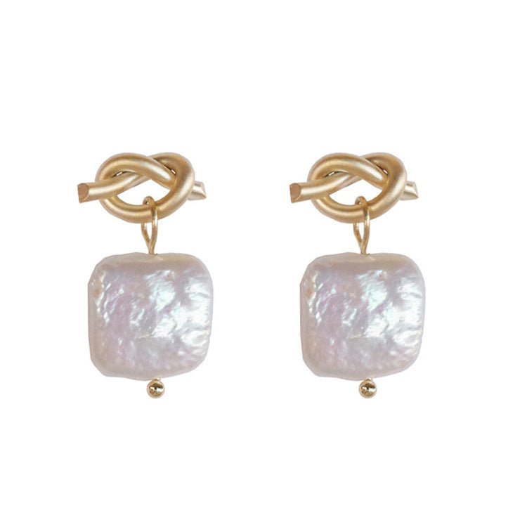 Natural pearl earrings-Jewearrings