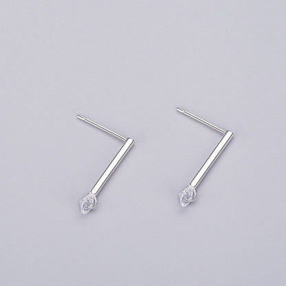 S925 sterling silver jewelry simple personality earrings-Jewearrings