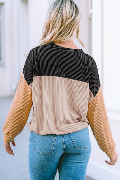 Graphic Round Neck Long Sleeve Sweatshirt-Jewearrings