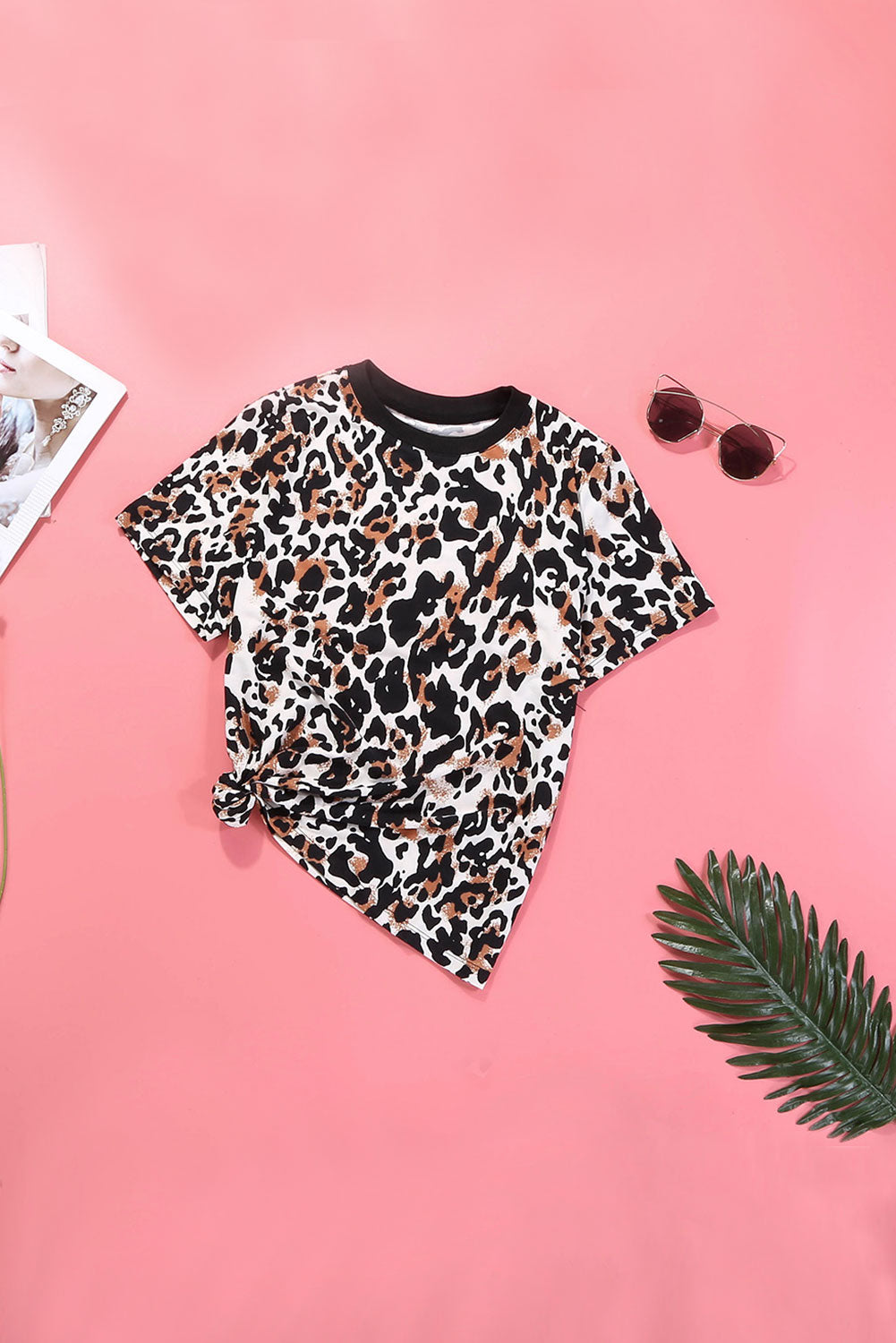 Leopard Print T-Shirt-Jewearrings