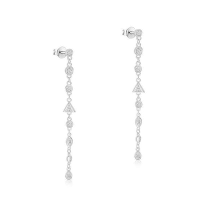 S925 Sterling Silver Elegant Style Earrings-Jewearrings