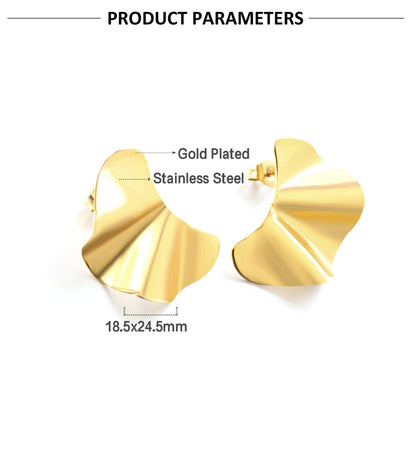 Creative Stud Earrings Female Half-piece Glossy Shaped-Jewearrings