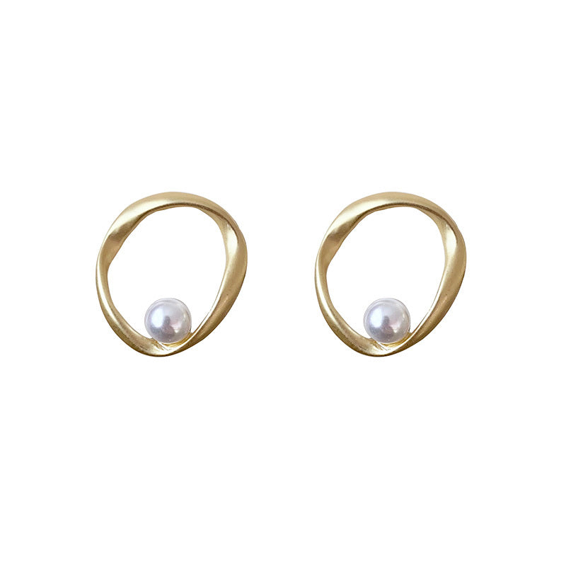 Irregular Pearl Earrings-Jewearrings