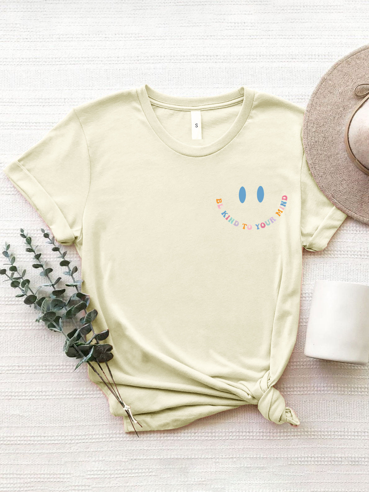 Letter Graphic Round Neck Short Sleeve T-Shirt-Jewearrings