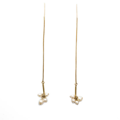 Pearl Earline Long Earrings-Jewearrings