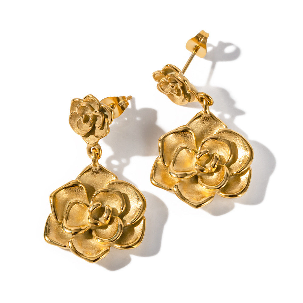 Thelma Gold Earrings-Jewearrings