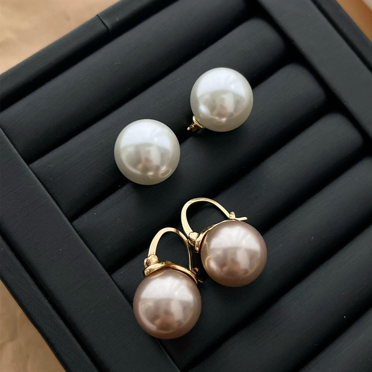 Women's Simple And Versatile Pearl Earrings-Jewearrings