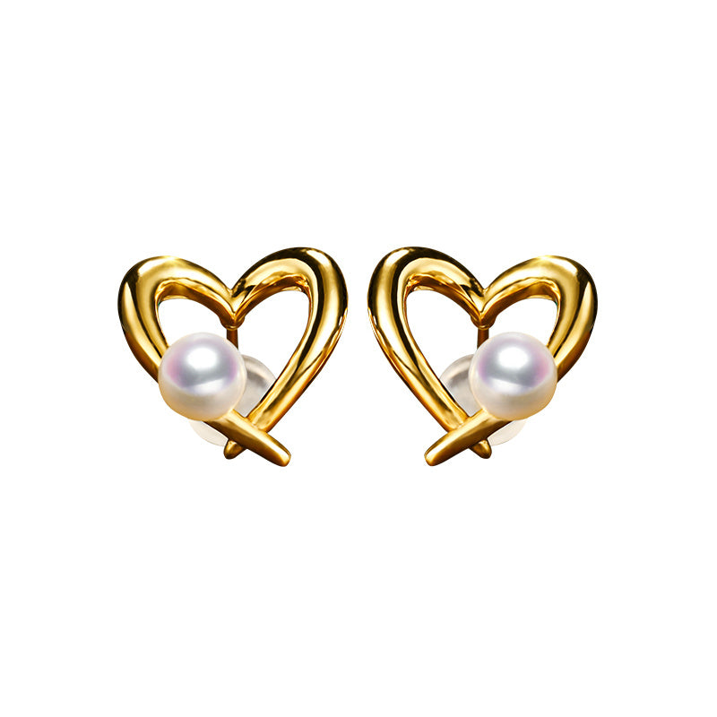 Women's Natural Pearl Earrings-Jewearrings