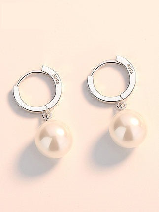 Pearl Earrings Temperament Simple And Light Luxury Female Ear Rings-Jewearrings