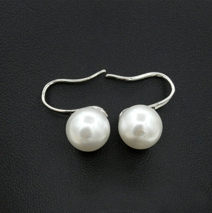 Micro-set pearl earrings-Jewearrings