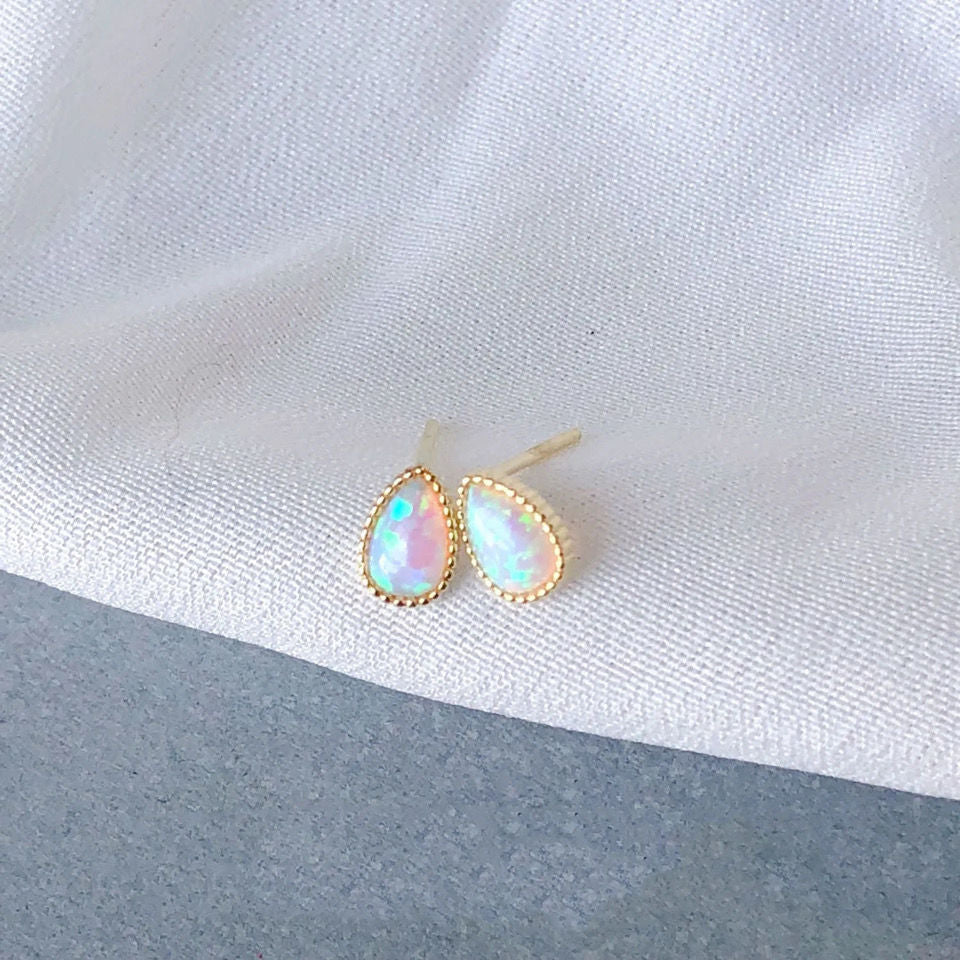 Women's Fashion Symphony Opal Stud Earrings-Jewearrings