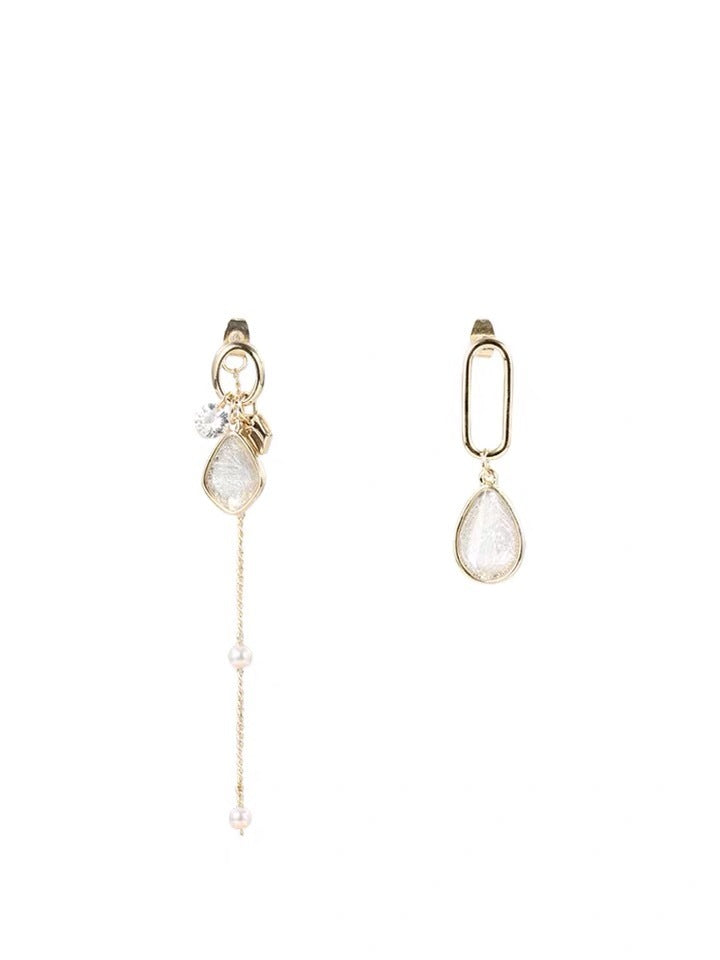 Vintage Opal Long Temperament Pearl Earrings-Jewearrings