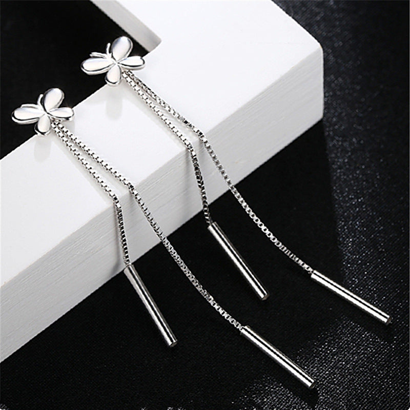 Silver Earrings Weihua Women's European And American Retro Tassel Women's Earrings Women's Foreign Trade Original Single Export Earrings-Jewearrings