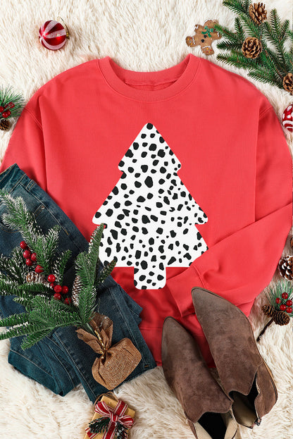 Christmas Tree Graphic Sweatshirt-Jewearrings