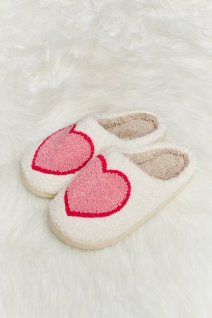 Melody Printed Plush Slide Slippers-Jewearrings