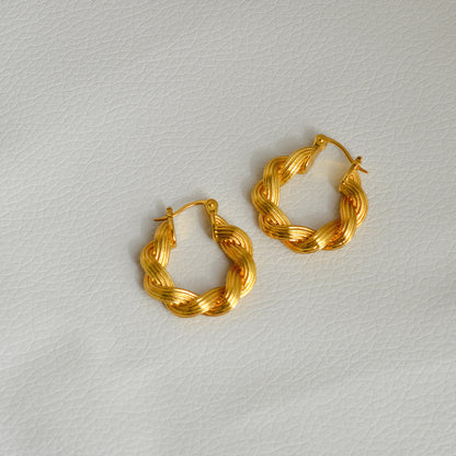 Women's High-end Ring Hoop Earrings-Jewearrings