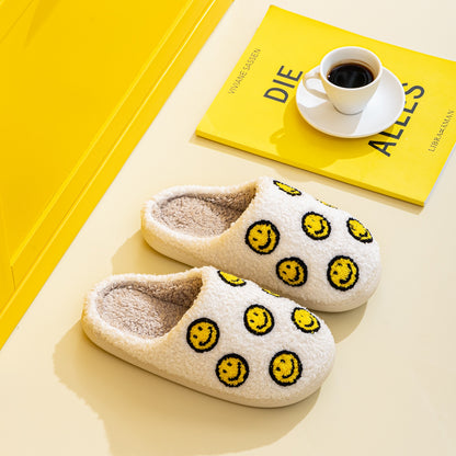 Melody Smiley Face Slippers-Jewearrings