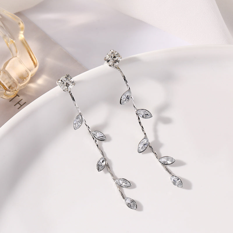 Temperament Earrings Sterling Silver Cold Wind Female-Jewearrings