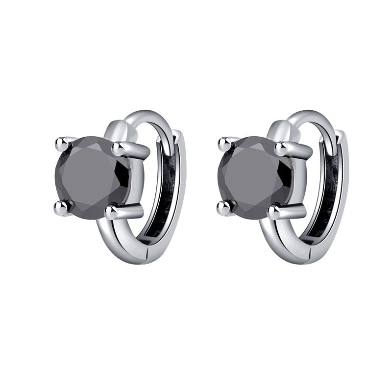 S925 Sterling Silver Women Fashion Personality CHIC Zircon Earrings-Jewearrings