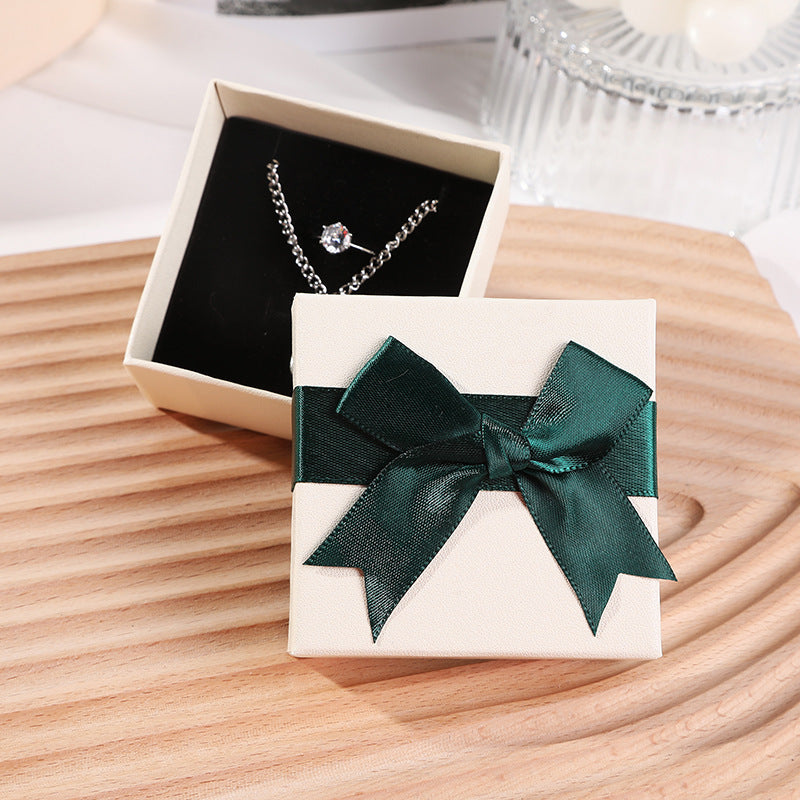 Bow Necklace Earrings Packaging Gift Box-Jewearrings