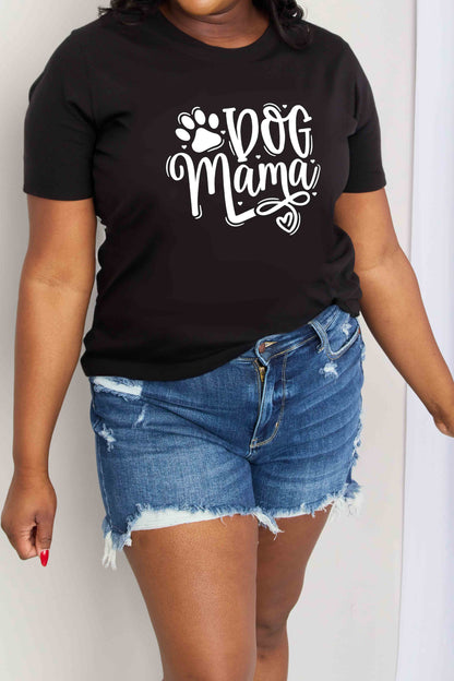 Simply Love Simply Love Full Size DOG MAMA Graphic Cotton T-Shirt-Jewearrings