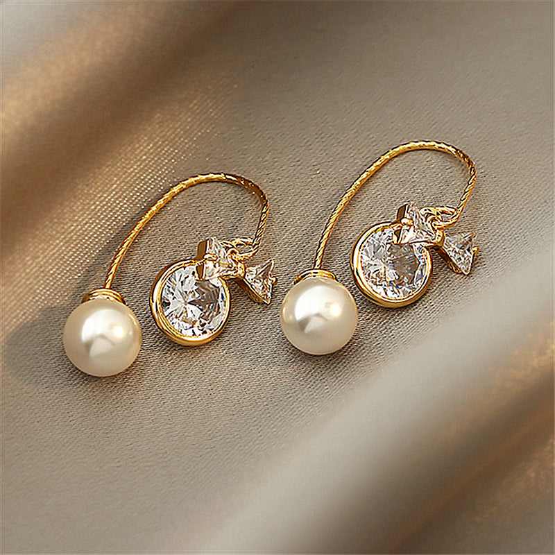 Women's Niche Design Pearl Earrings-Jewearrings