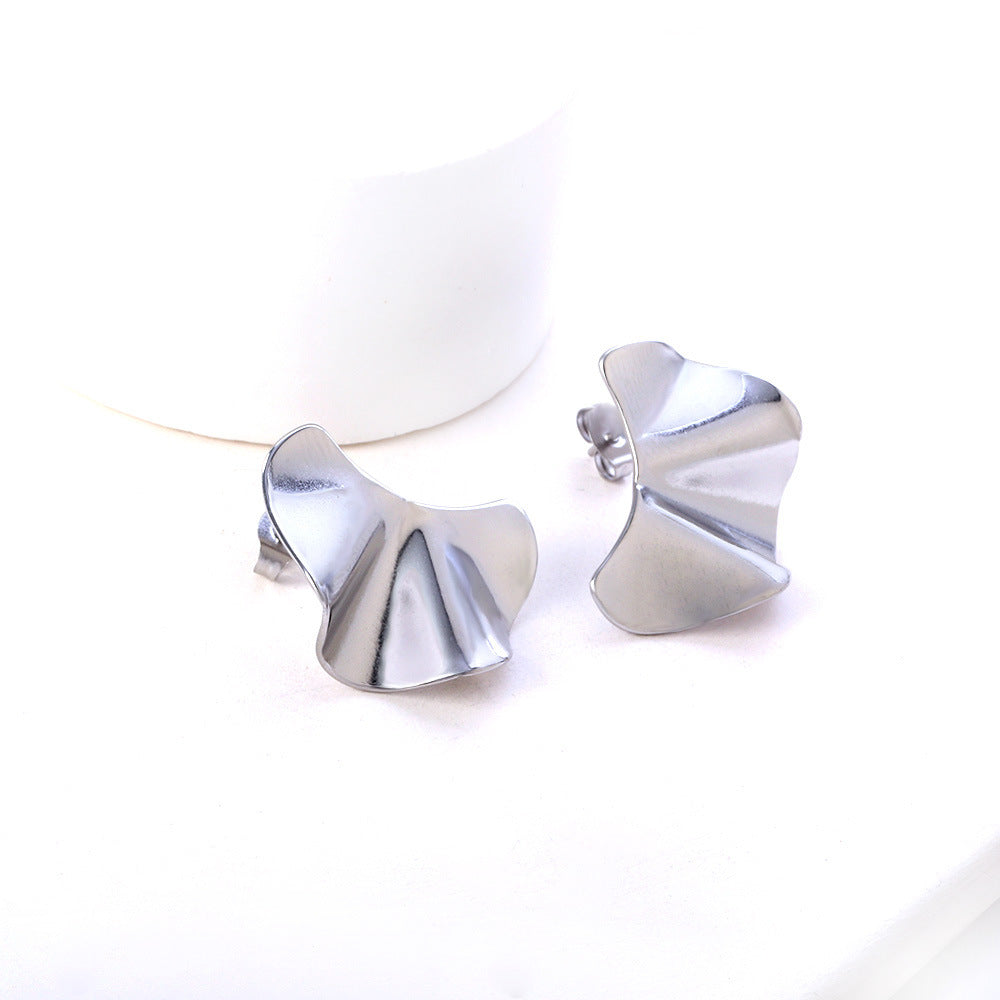 Creative Stud Earrings Female Half-piece Glossy Shaped-Jewearrings