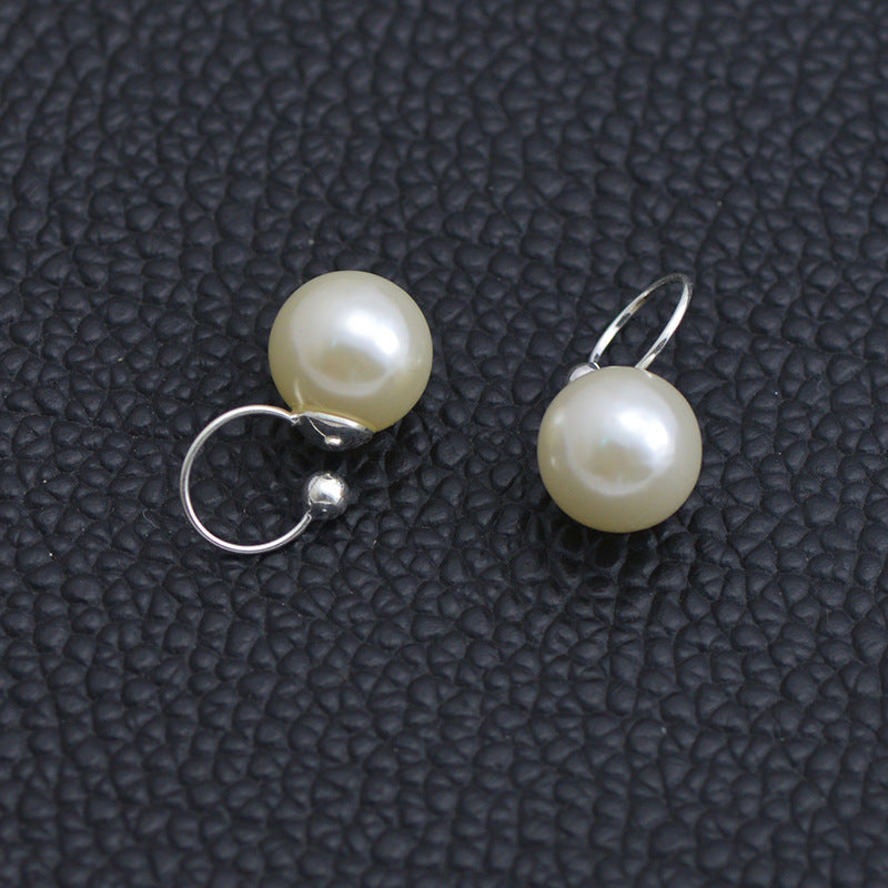 Personality Minimalist Elegant Versatile Ring Fashion Pearl Earrings For Women-Jewearrings