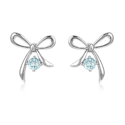 Women's Bow Necklace Stud Earrings Set-Jewearrings