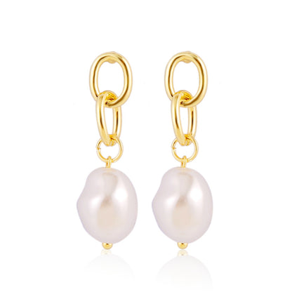 Ladies New Exquisite Pearl Earrings-Jewearrings