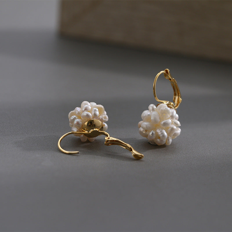 Minimalist Earrings Natural Pearl 14k Earrings-Jewearrings