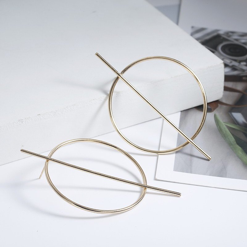 Metal Hoop Earrings-Jewearrings