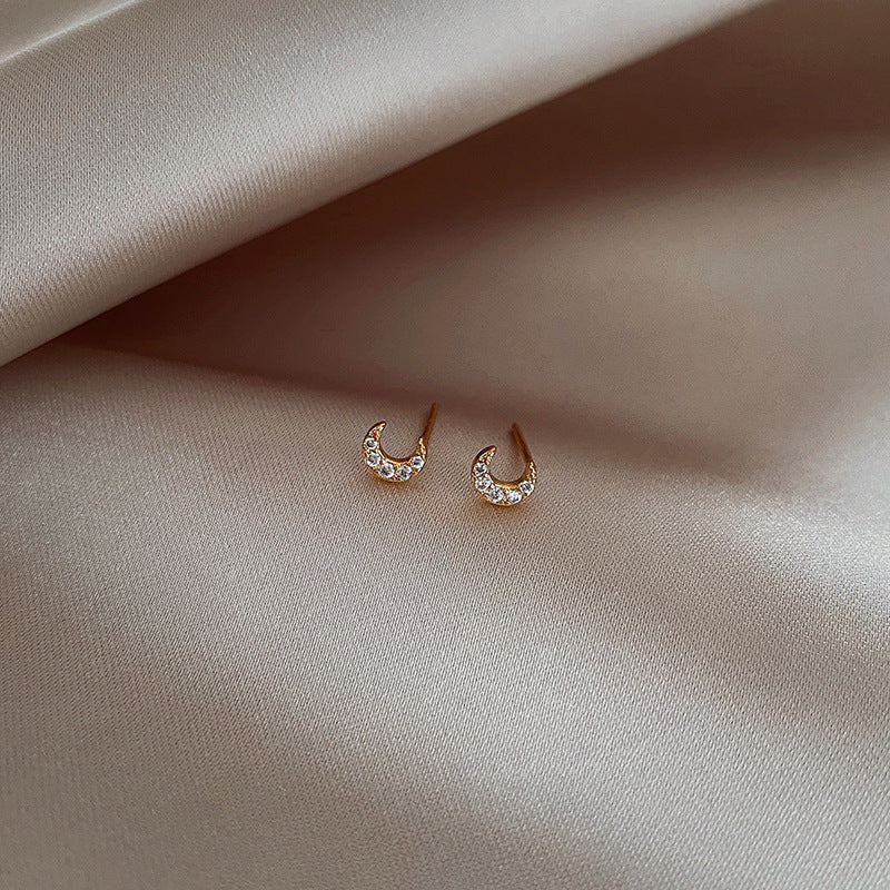 925 Silver Needle Stud Earrings Female Korean Small And Fashionable Fashion-Jewearrings