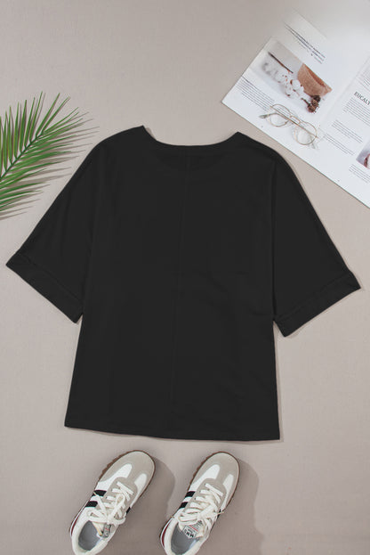 MAMA Round Neck Short Sleeve T-Shirt-Jewearrings