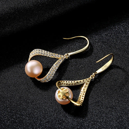 New pearl earrings with water drops-Jewearrings