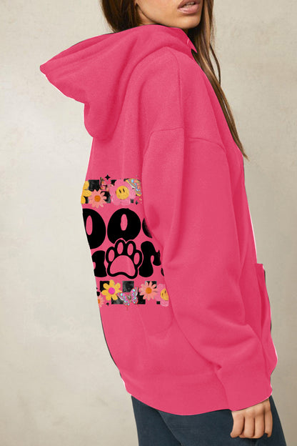 Simply Love Simply Love Full Size DOG MOM Graphic Hoodie-Jewearrings