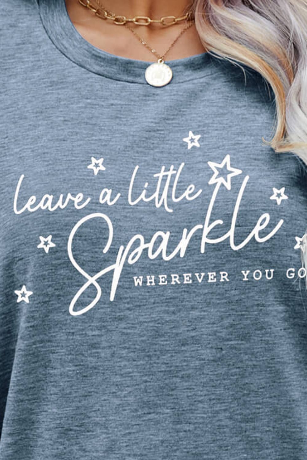 LEAVE A LITTLE SPARKLE WHEREVER YOU GO Tee Shirt-Jewearrings