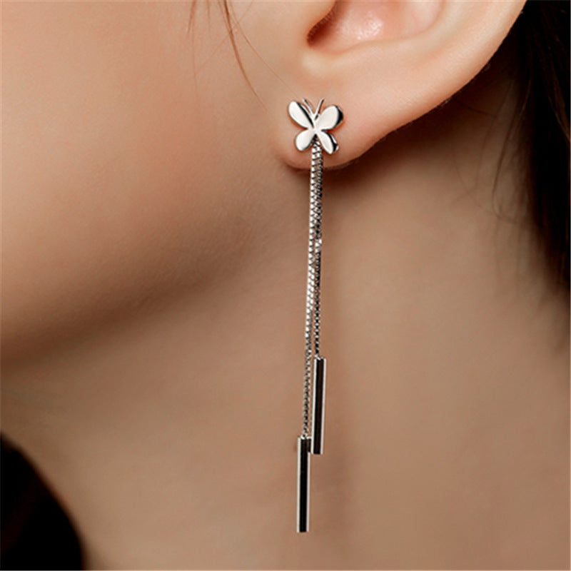 Silver Earrings Weihua Women's European And American Retro Tassel Women's Earrings Women's Foreign Trade Original Single Export Earrings-Jewearrings