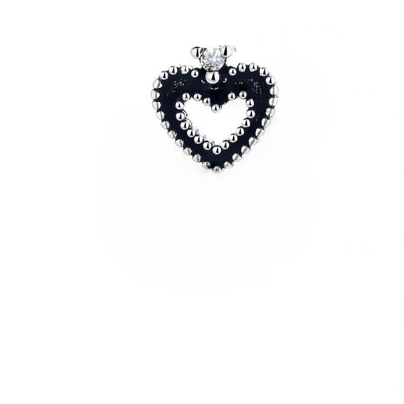 Retro Heart Shaped Stud Earrings For Women Stacking-Jewearrings