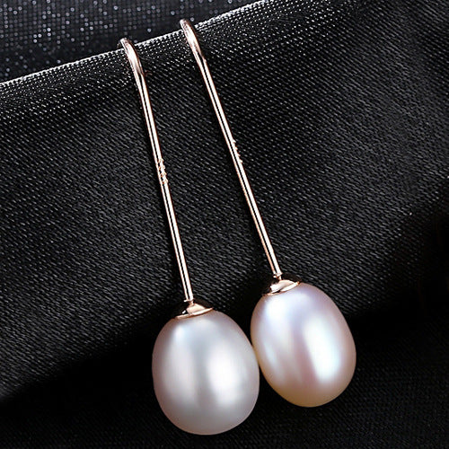 Vintage fashion pearl earrings-Jewearrings