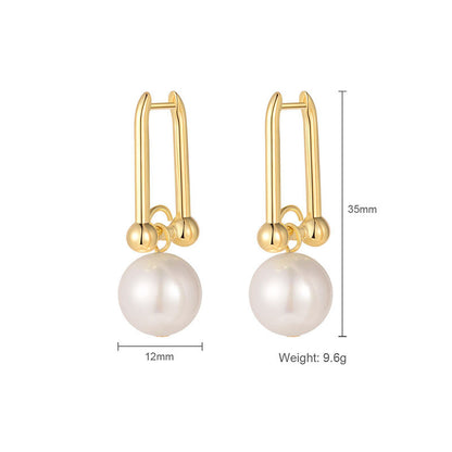 New Design High Quality Pearl Earrings-Jewearrings