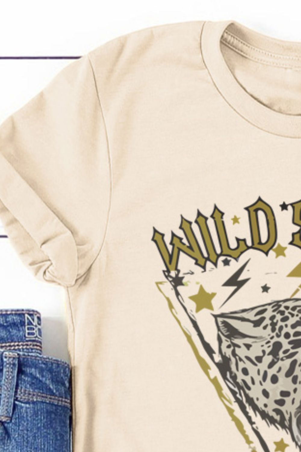 WILD SPIRIT Graphic Short Sleeve T-Shirt-Jewearrings